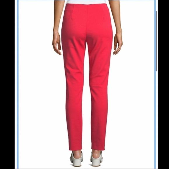 St. John Bella Stretch Straight-Leg Ankle Pants - Picture 2 of 5